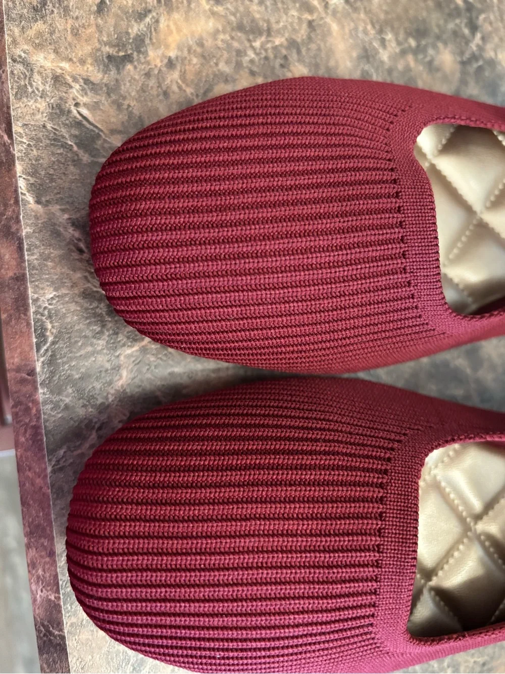 MIA Women's Burgundy Mary Jane Brita Ballet Flats.  9